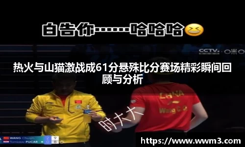 热火与山猫激战成61分悬殊比分赛场精彩瞬间回顾与分析